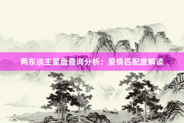 两东谈主星盘查询分析：爱情匹配度解读